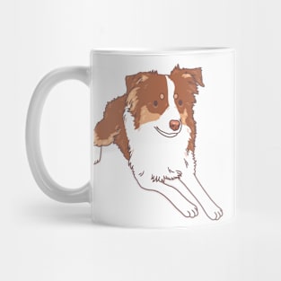 Red Tri Aussie Mug